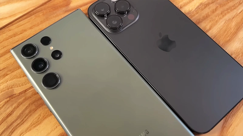 Samsung Galaxy S23 Ultra ou iPhone 14 Pro Max