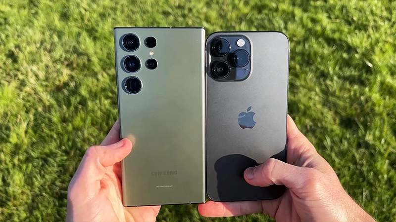 Samsung Galaxy S23 Ultra ou iPhone 14 Pro Max