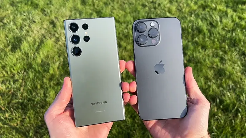 Samsung Galaxy S23 Ultra ou iPhone 14 Pro Max