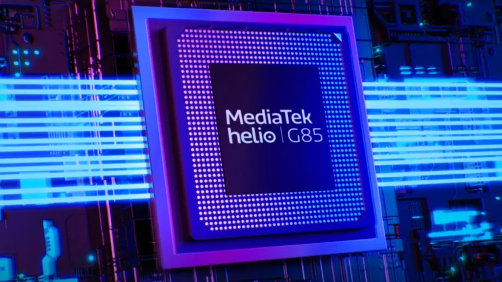 Processador MediaTek Helio G85 integrado no smartphone Motorola Moto G24.