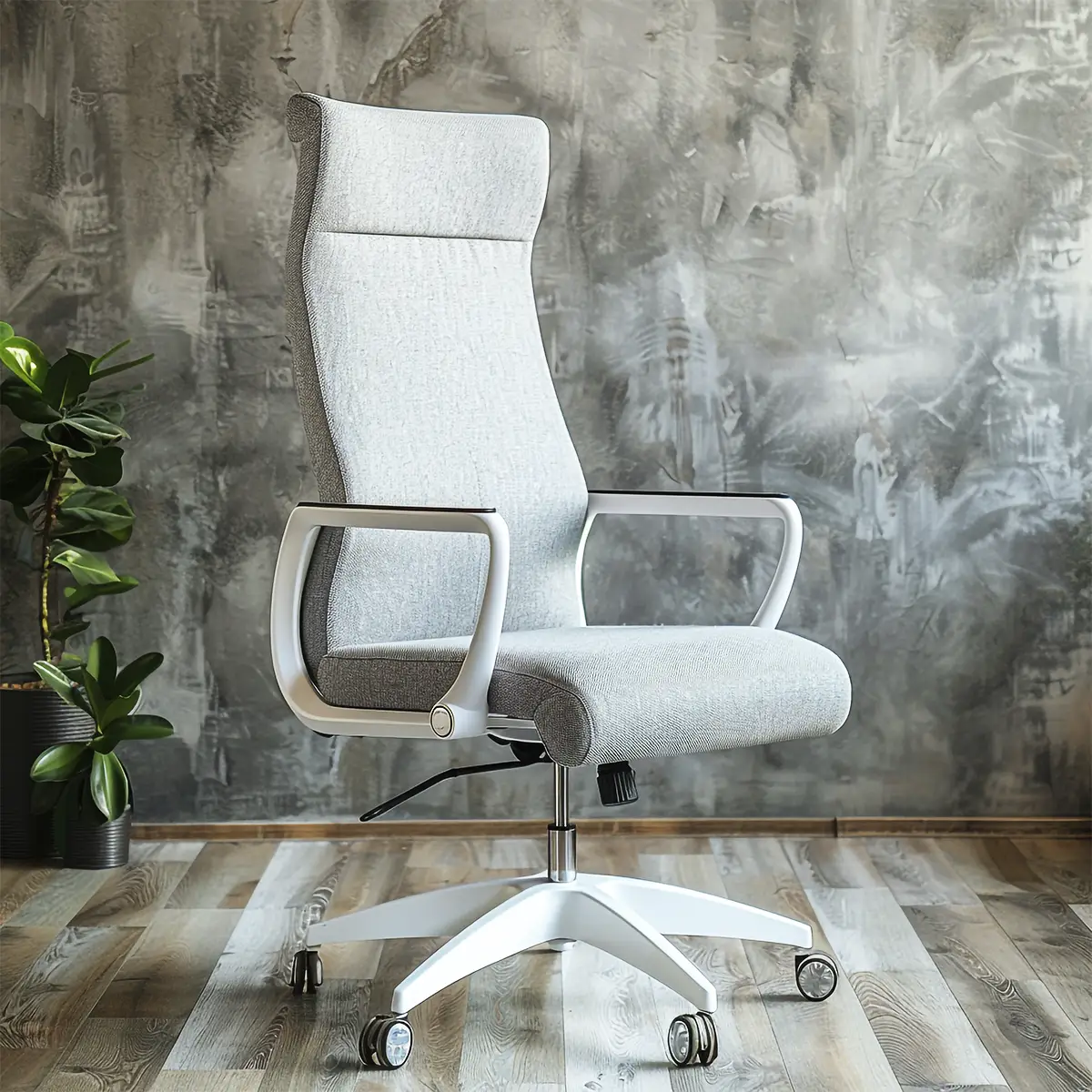 Cadeira confortável cinza ergonômica para jogos, trabalho e casa – Syxt Tech 2025