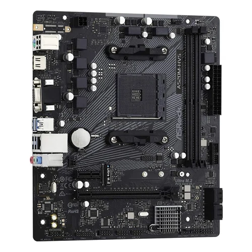 Placa Mãe AsRock A520M-HVS (AM4/DDR4/HDMI/VGA/M.2/USB3.2)