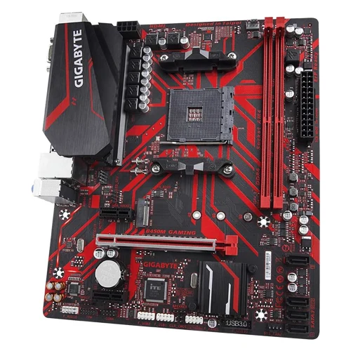 PLACA-MÃE GIGABYTE B450 GAMING, AM4 2XDDR4(MÁX 64GB),4 SATA,1 M.2, HDMI/VGA/DVI-D 2XUSB 3.2, 4XUSB 2.0