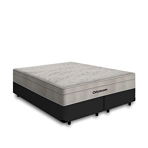 Cama Box Queen + Colchão De Molas Ensacadas Ortobom Airtech
