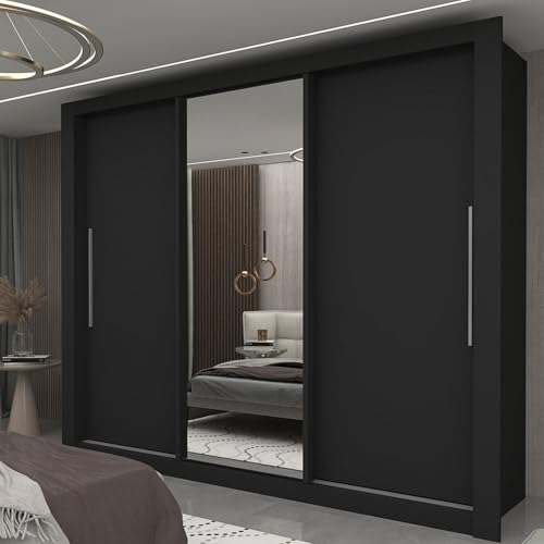 Guarda-roupa Casal 3 Portas 1 Porta Espelhada Milão Yescasa