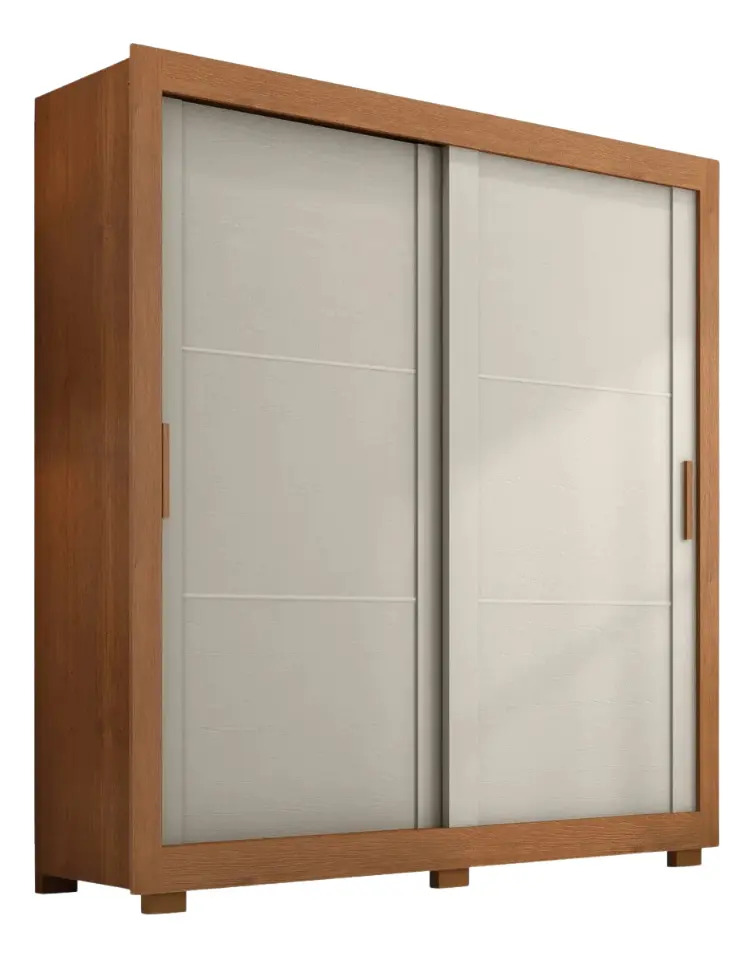 Guarda Roupas Casal 2 Portas Correr 4 Gavetas Zanzini Titanium