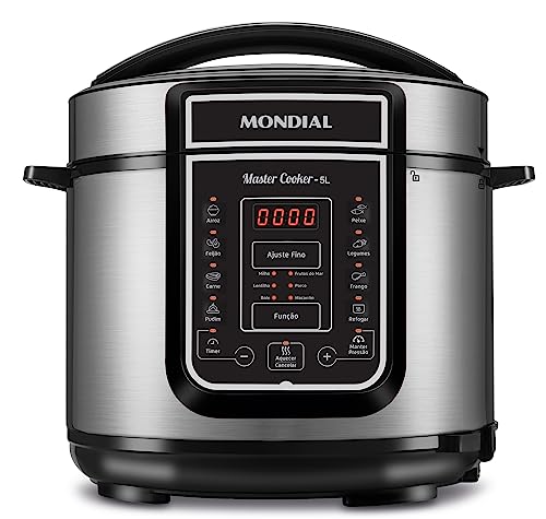 Panela de Pressão Elétrica Digital Mondial 5L PE-38 127v ou 220v