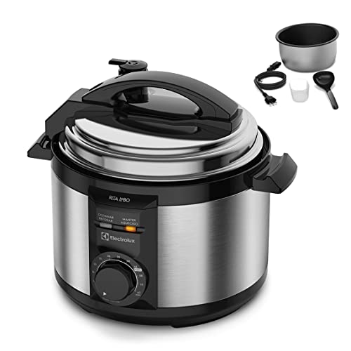 Panela de Pressão Elétrica Electrolux 3L Inox PCE15 Rita Lobo 127v ou 220v
