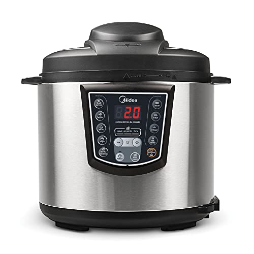 Panela Elétrica de Pressão Midea 6L Inox Digital PPA71